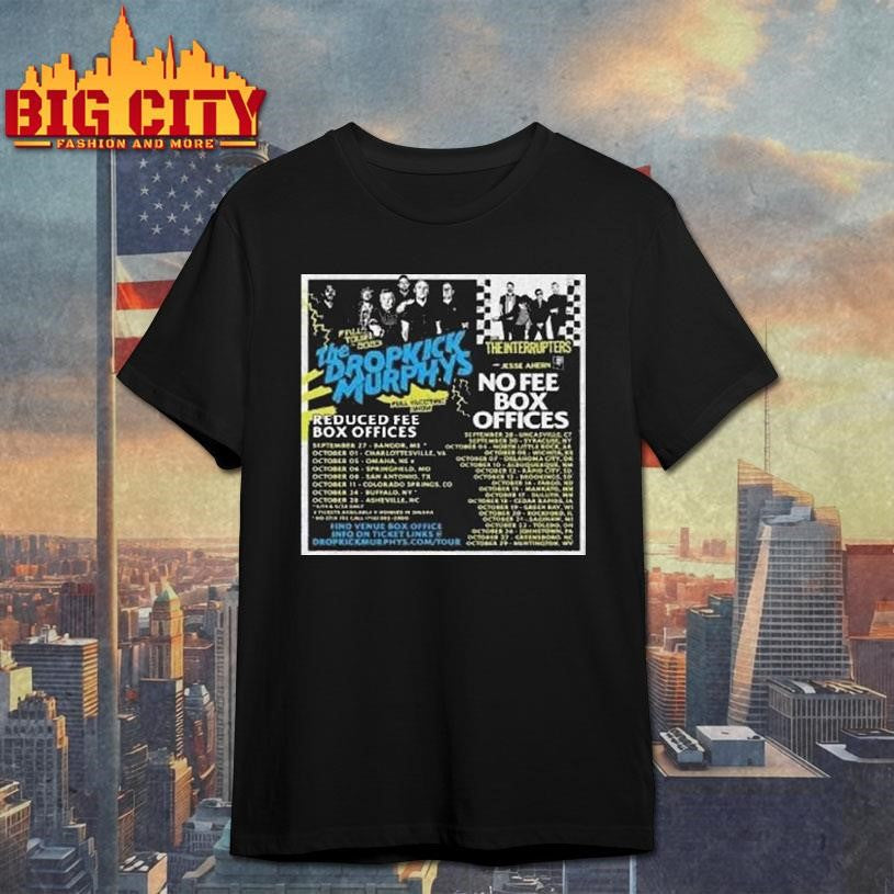 The Dropkick Murphys Fall Tour 2023 Fanwear Concert Shirt Unisex T-shirt, Sweatshirt, Hoodie, Long Sleeve Tee - T-Shirt, Sweatshirt, Hoodie