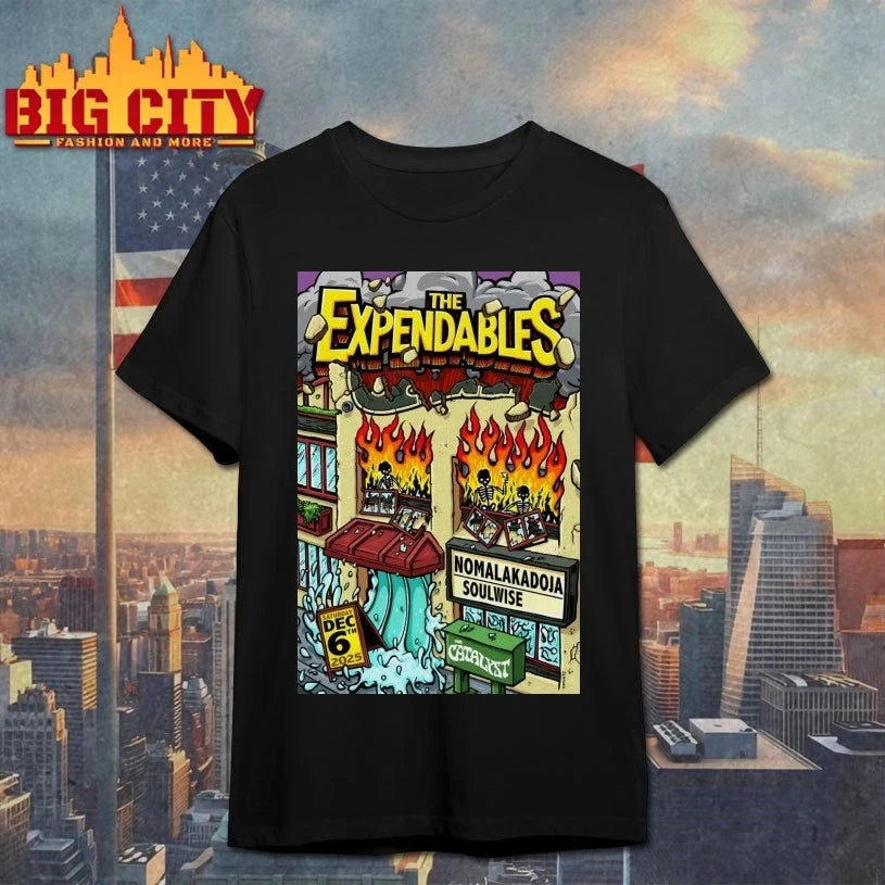 The Expendables Dec 6 2025 In Santa Cruz CA Poster shirt Unisex T-shirt, Sweatshirt, Hoodie, Long Sleeve Tee - T-Shirt, Sweatshirt, Hoodie