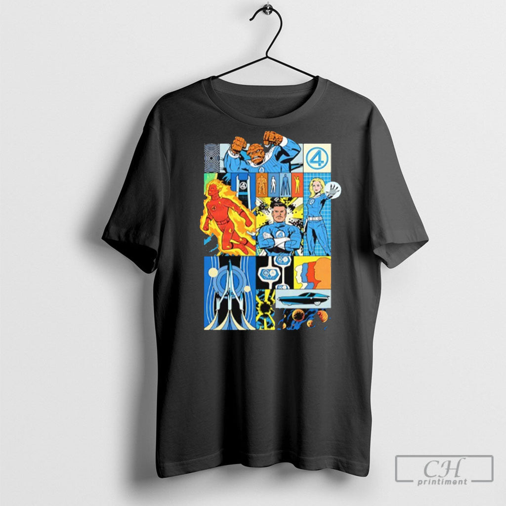 The Fantastic Four Comic Panels Unisex T-shirt, Sweatshirt, Hoodie, Long Sleeve Tee - T-Shirt, Sweatshirt, Hoodie