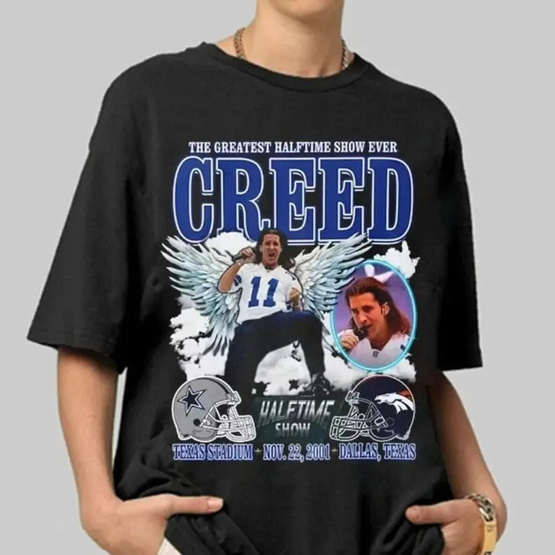 Greatest Halftime Show Ever Creed Shirt Creed Shirt 2024 Music Concert Fan Football Shirt T-Shirts, Hoodie, Sweatshirt - T-Shirt, Sweatshirt, Hoodie