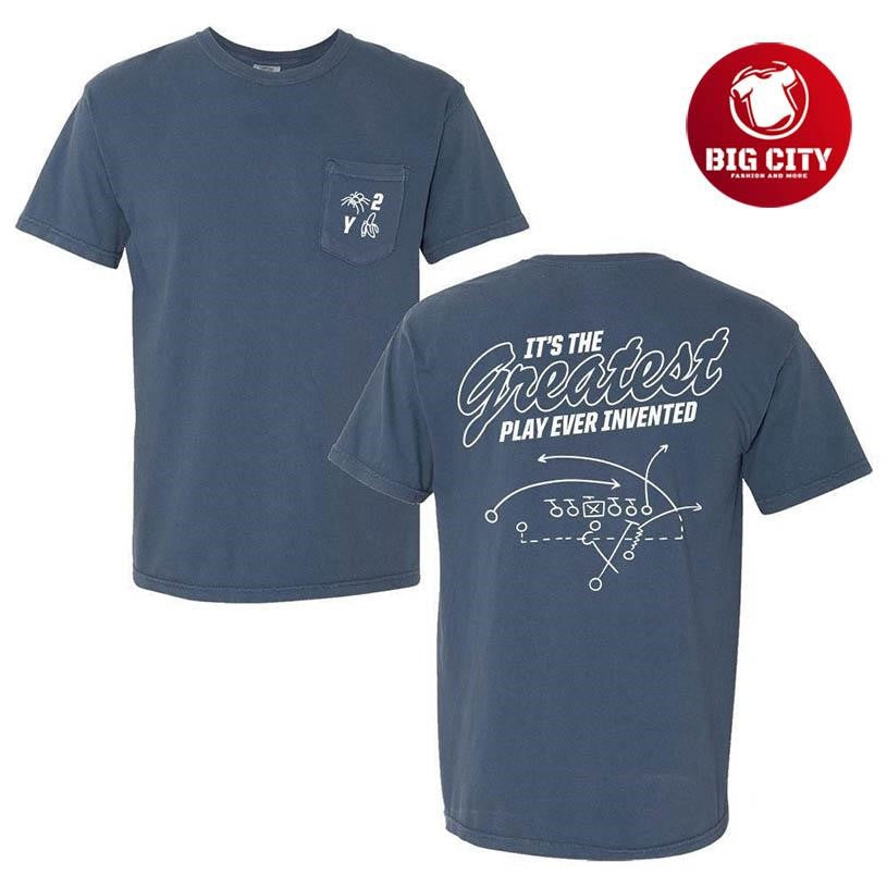 The Greatest Play Ever Pocket Two Sided Shirt Unisex T-shirt, Sweatshirt, Hoodie, Long Sleeve Tee - T-Shirt, Sweatshirt, Hoodie