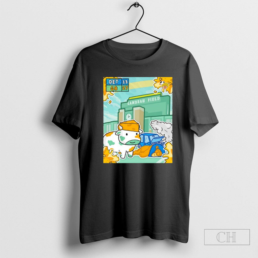 The Green Bay Packers Take Out The Motor City Kitties Detroit Lions Unisex T-shirt, Sweatshirt, Hoodie, Long Sleeve Tee - T-Shirt, Sweatshirt, Hoodie