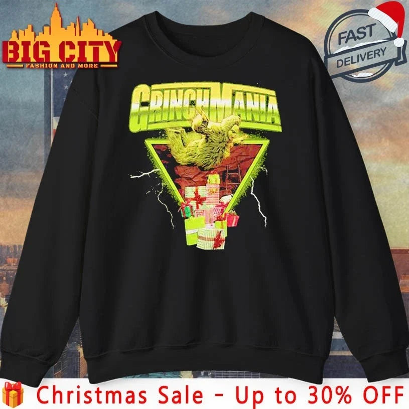 The Grinch Mania Graphic shirt Unisex T-shirt, Sweatshirt, Hoodie, Long Sleeve Tee - T-Shirt, Sweatshirt, Hoodie