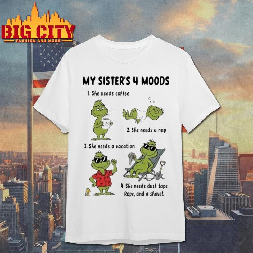 The Grinch Needs Coffee A Nap Vacation Duct Tape Rope And A Shovel Shirt Unisex T-shirt, Sweatshirt, Hoodie, Long Sleeve Tee - T-Shirt, Sweatshirt, Hoodie