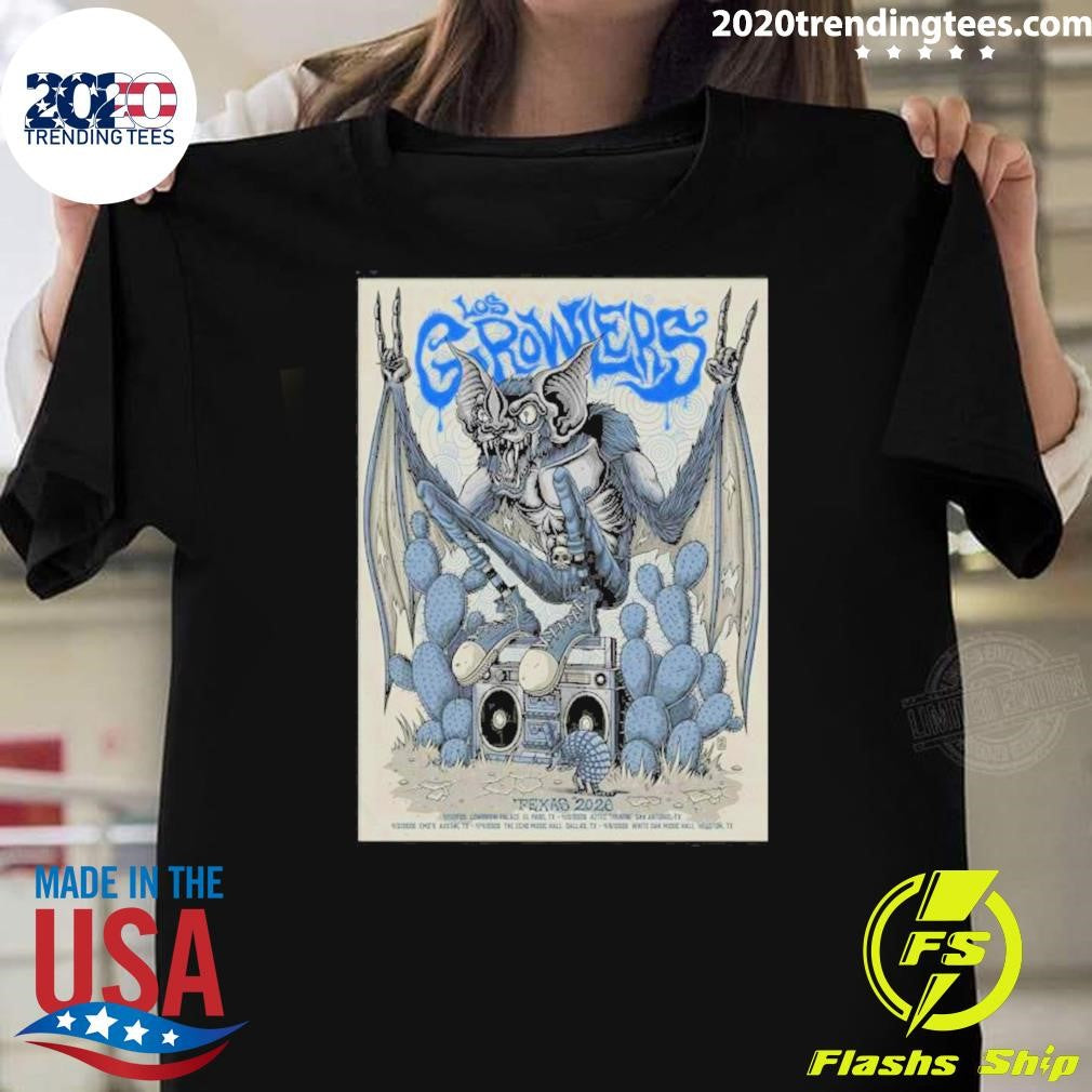 The Growlers 2026 Texas Shows Poster Shirt Unisex T-shirt, Sweatshirt, Hoodie, Long Sleeve Tee - T-Shirt, Sweatshirt, Hoodie