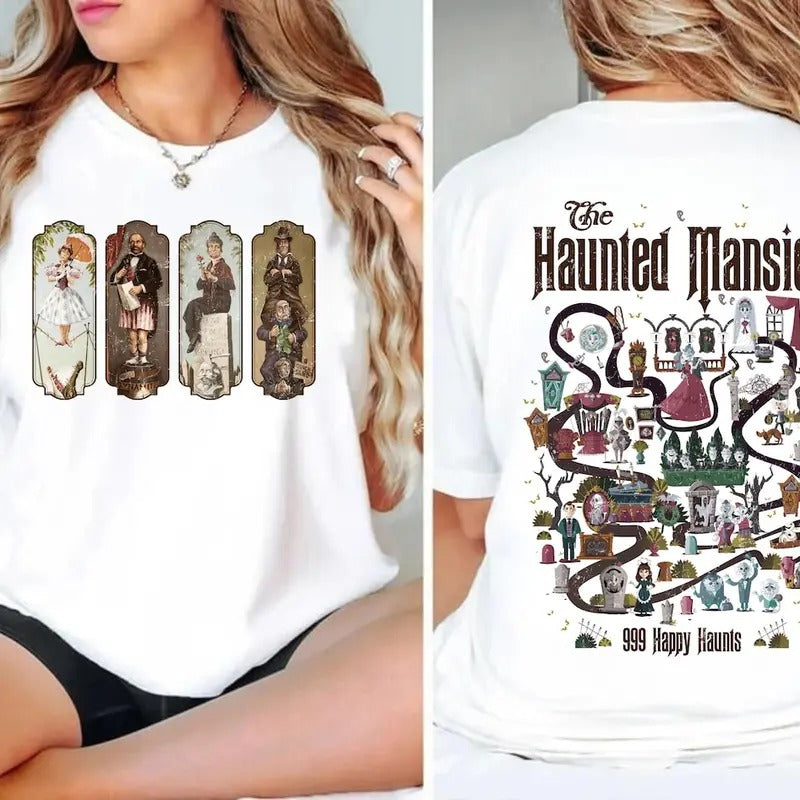 Haunted Mansion Map Shirt Halloween Shirt T-Shirts, Hoodie, Sweatshirt - T-Shirt, Sweatshirt, Hoodie