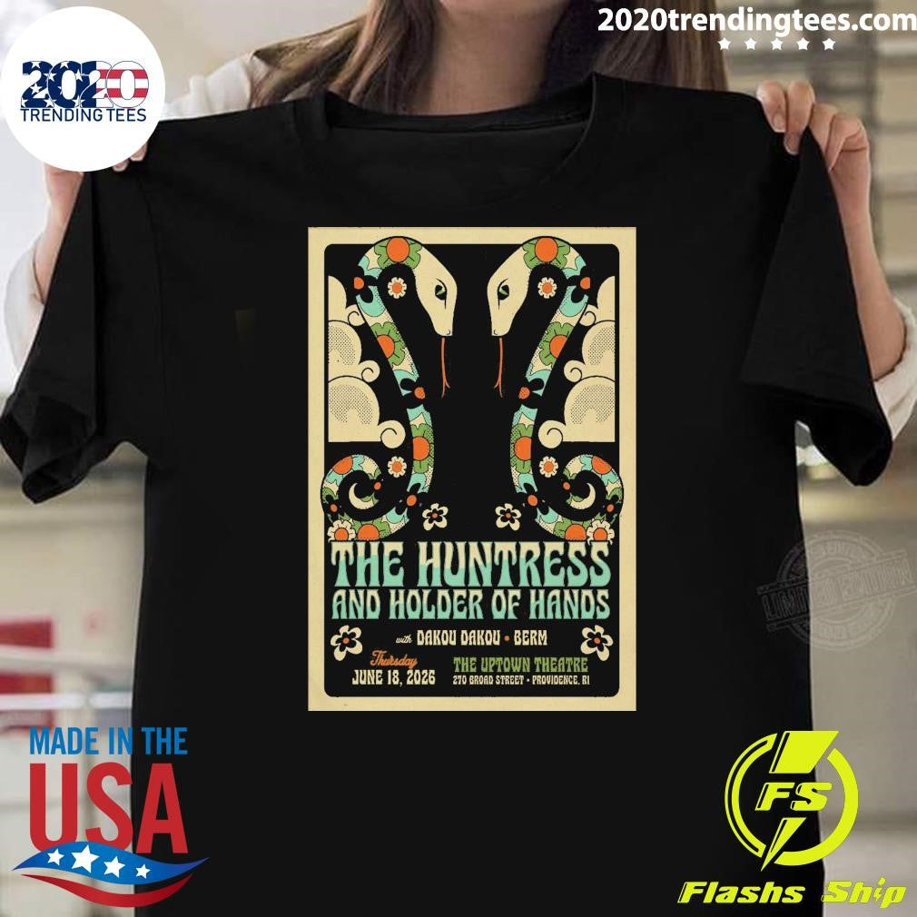 The Huntress And Holder Of Hands June 18, 2026 Providence RI Shirt Unisex T-shirt, Sweatshirt, Hoodie, Long Sleeve Tee - T-Shirt, Sweatshirt, Hoodie