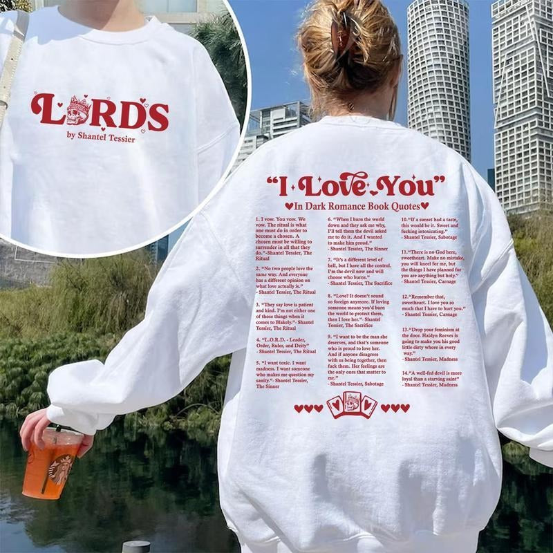 LORDS Book Quotes Shantel Tessier I Love You LORDS Book Shirt Dark Romance Shirt T-Shirts, Hoodie, Sweatshirt - T-Shirt, Sweatshirt, Hoodie