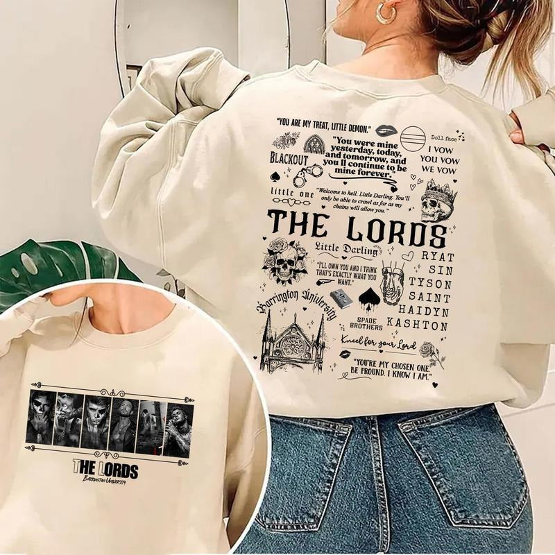 LORDS Book 2 Sides Barrington University Shirt Shantel Tessier LORDS Shirt Dark Romance Bookish Booktok Shirt T-Shirts, Hoodie, Sweatshirt - T-Shirt, Sweatshirt, Hoodie