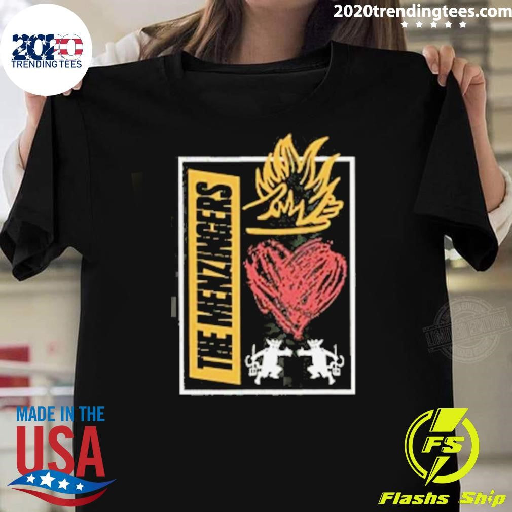 The Menzingers Heart Flame Shirt Unisex T-shirt, Sweatshirt, Hoodie, Long Sleeve Tee - T-Shirt, Sweatshirt, Hoodie