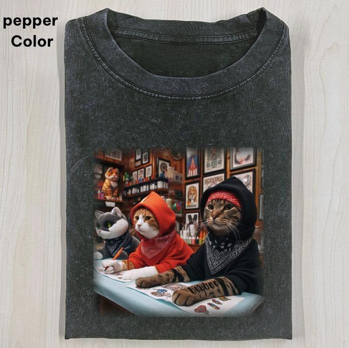 Meowfia: Funniest Cat Street Gangs CAT SELFIE FUNNY CUTE CAT Funny Shirts Womenswear Cotton Top T-Shirts, Hoodie, Sweatshirt - T-Shirt, Sweatshirt, Hoodie