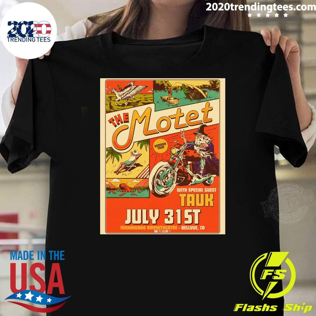 The Motet With Special Guest Tauk In Mishawaka Amphitheatre Bellvue CO On July 31st 2026 Tour Shirt - T-Shirt, Sweatshirt, Hoodie