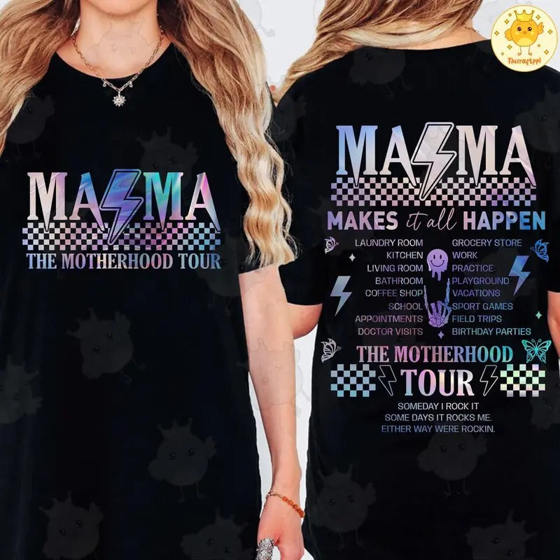 Motherhood Tour Shirt Some Days I Rock Shirt Mama Tour Shirt T-Shirts, Hoodie, Sweatshirt - T-Shirt, Sweatshirt, Hoodie