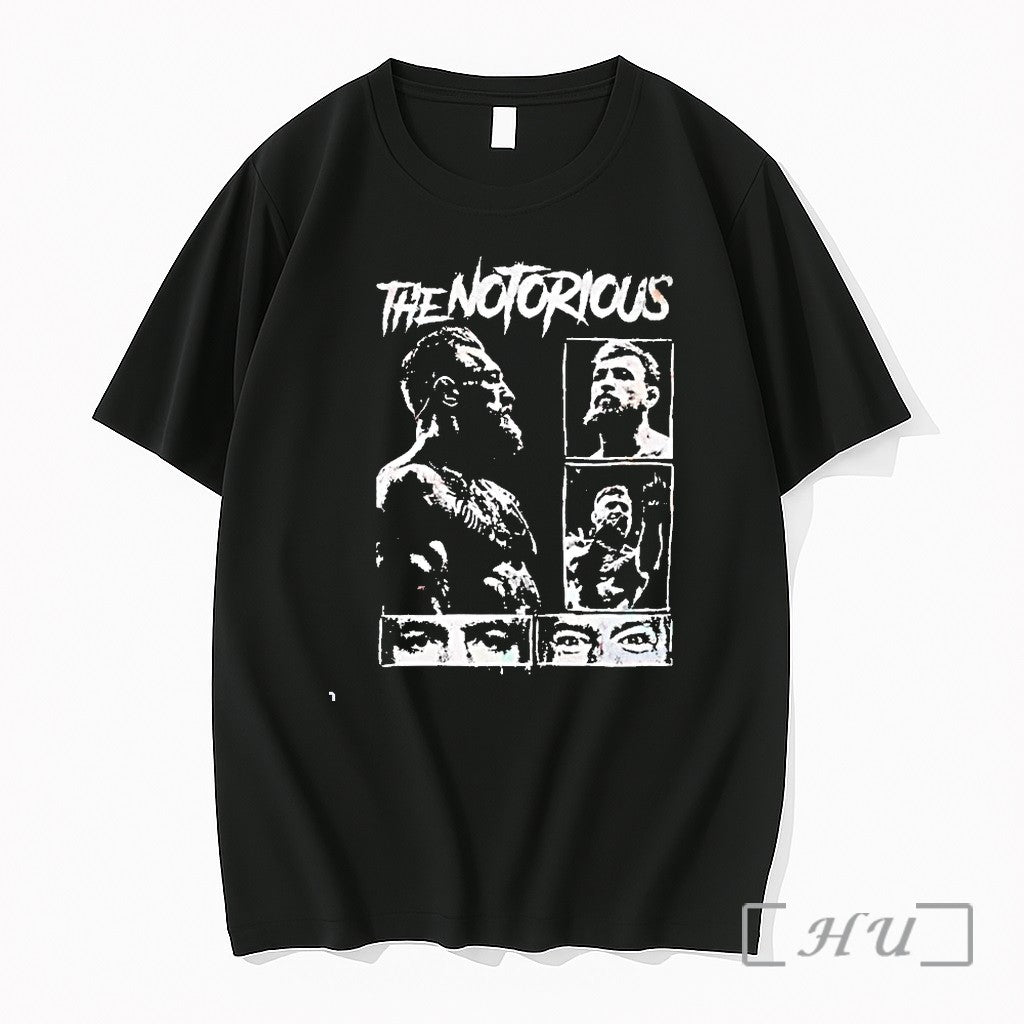 The Notorious Conor Mcgregor Black And White Tshirts Sweater Hoodie Jpg Unisex T-shirt, Sweatshirt, Hoodie, Long Sleeve Tee - T-Shirt, Sweatshirt, Hoodie