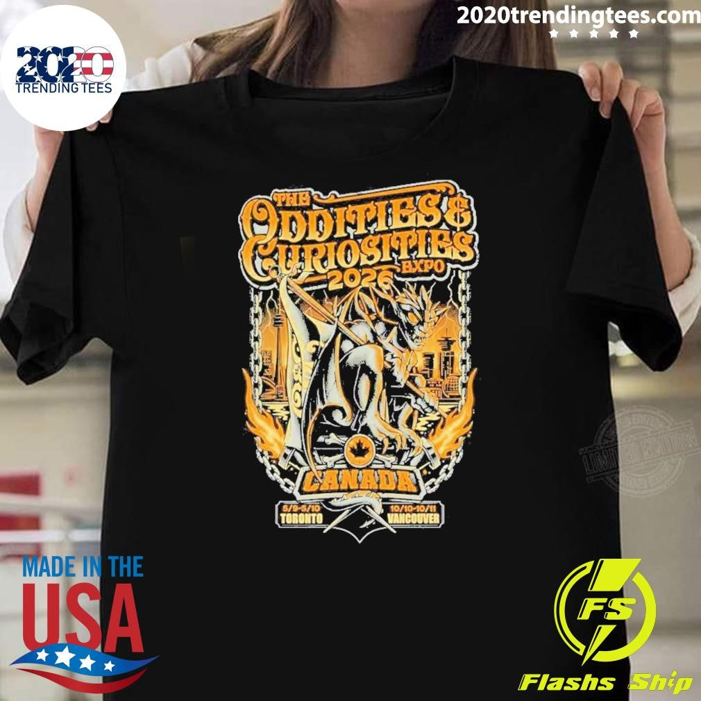 The Oddities & Curiosities Expo Toronto Ontario Canada May 9-10, 2026 Tee Shirt Unisex T-shirt, Sweatshirt, Hoodie, Long Sleeve Tee - T-Shirt, Sweatshirt, Hoodie