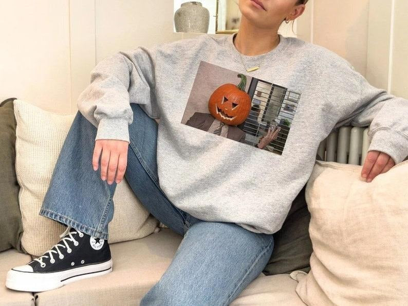 Office Dwight Pumpkin Head Funny Halloween Shirt Tv Fans Dwight Schrute Office Shirt T-Shirts, Hoodie, Sweatshirt - T-Shirt, Sweatshirt, Hoodie