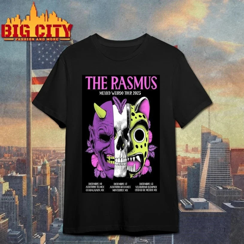 The Rasmus December 2025 Mexico Weirdo Tour Poster shirt Unisex T-shirt, Sweatshirt, Hoodie, Long Sleeve Tee - T-Shirt, Sweatshirt, Hoodie