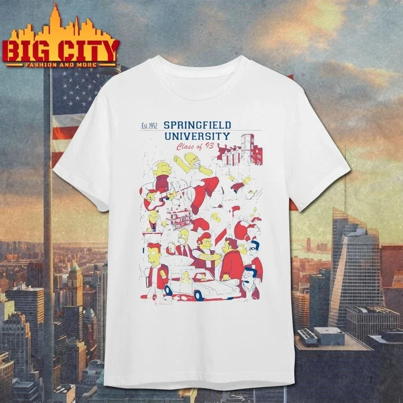 The Simpsons Springfield University Class of 93 shirt Unisex T-shirt, Sweatshirt, Hoodie, Long Sleeve Tee - T-Shirt, Sweatshirt, Hoodie