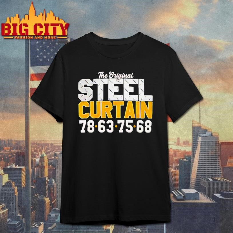 The Steel Curtain 78 63 75 68 Shirt Unisex T-shirt, Sweatshirt, Hoodie, Long Sleeve Tee - T-Shirt, Sweatshirt, Hoodie