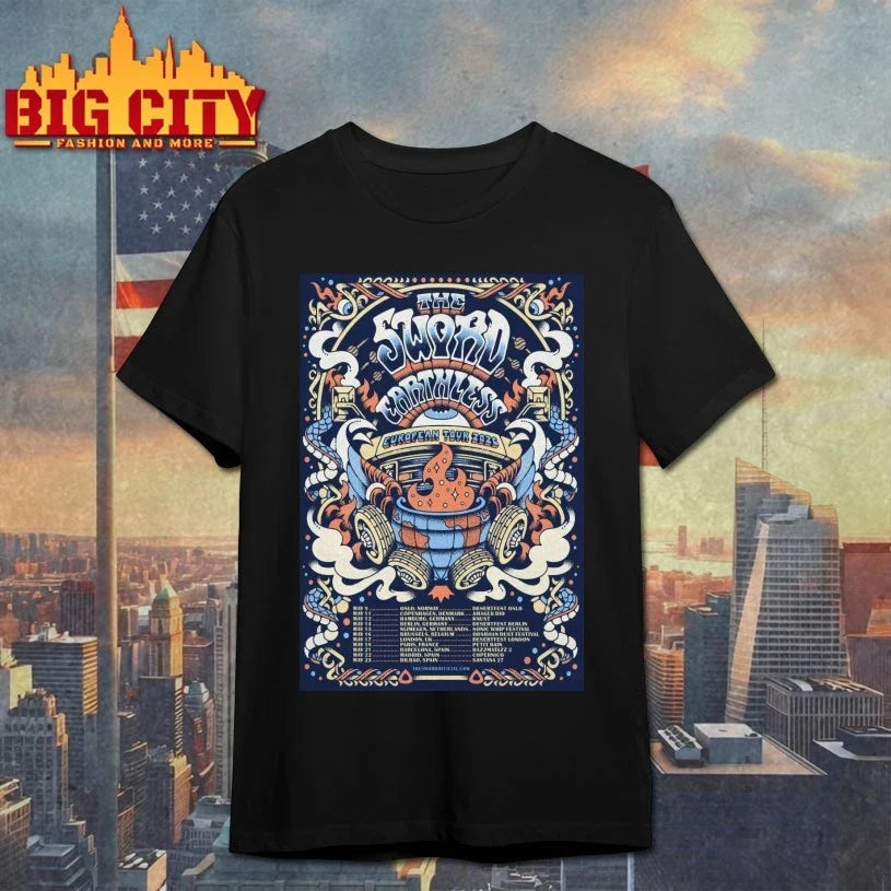 The Sword And Earthless EU Tour 2026 Poster shirt Unisex T-shirt, Sweatshirt, Hoodie, Long Sleeve Tee - T-Shirt, Sweatshirt, Hoodie