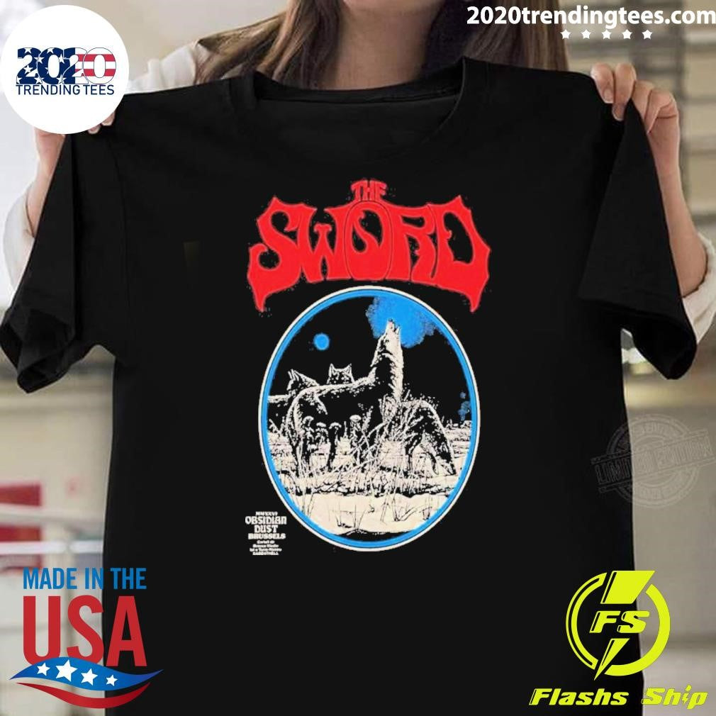 The Sword Brussels, Belgium May 17 2026 Poster Shirt Unisex T-shirt, Sweatshirt, Hoodie, Long Sleeve Tee - T-Shirt, Sweatshirt, Hoodie