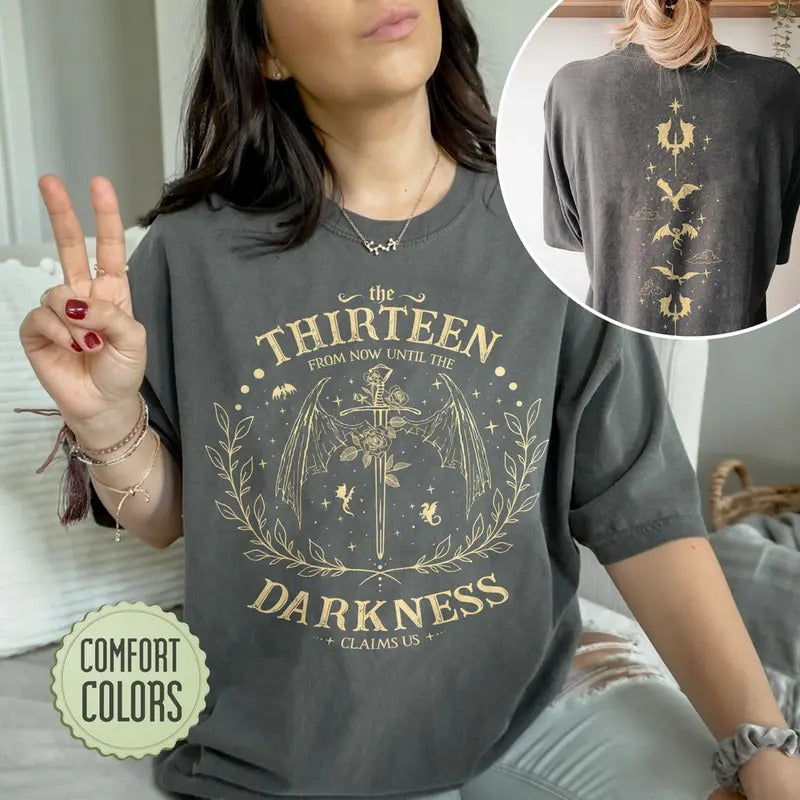 Thirteen Throne Glass Comfort Colors Shirt We Are Thirteen Bookish T-Shirts, Hoodie, Sweatshirt - T-Shirt, Sweatshirt, Hoodie