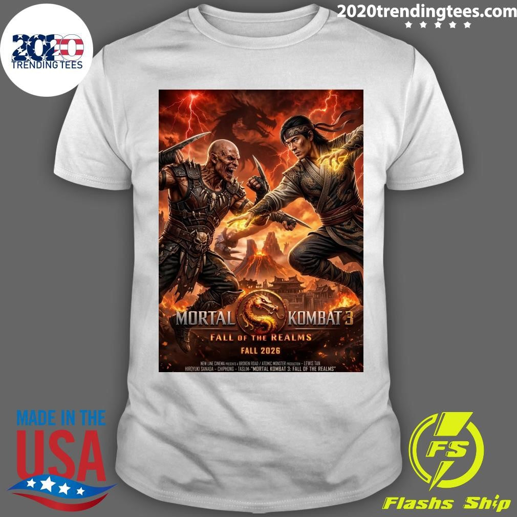 The Tournament Was Only The Beginning Now The Realms Go To War Mortal Kombat 3 Fall OF The Realms Fall 2026 Shirt - T-Shirt, Sweatshirt, Hoodie