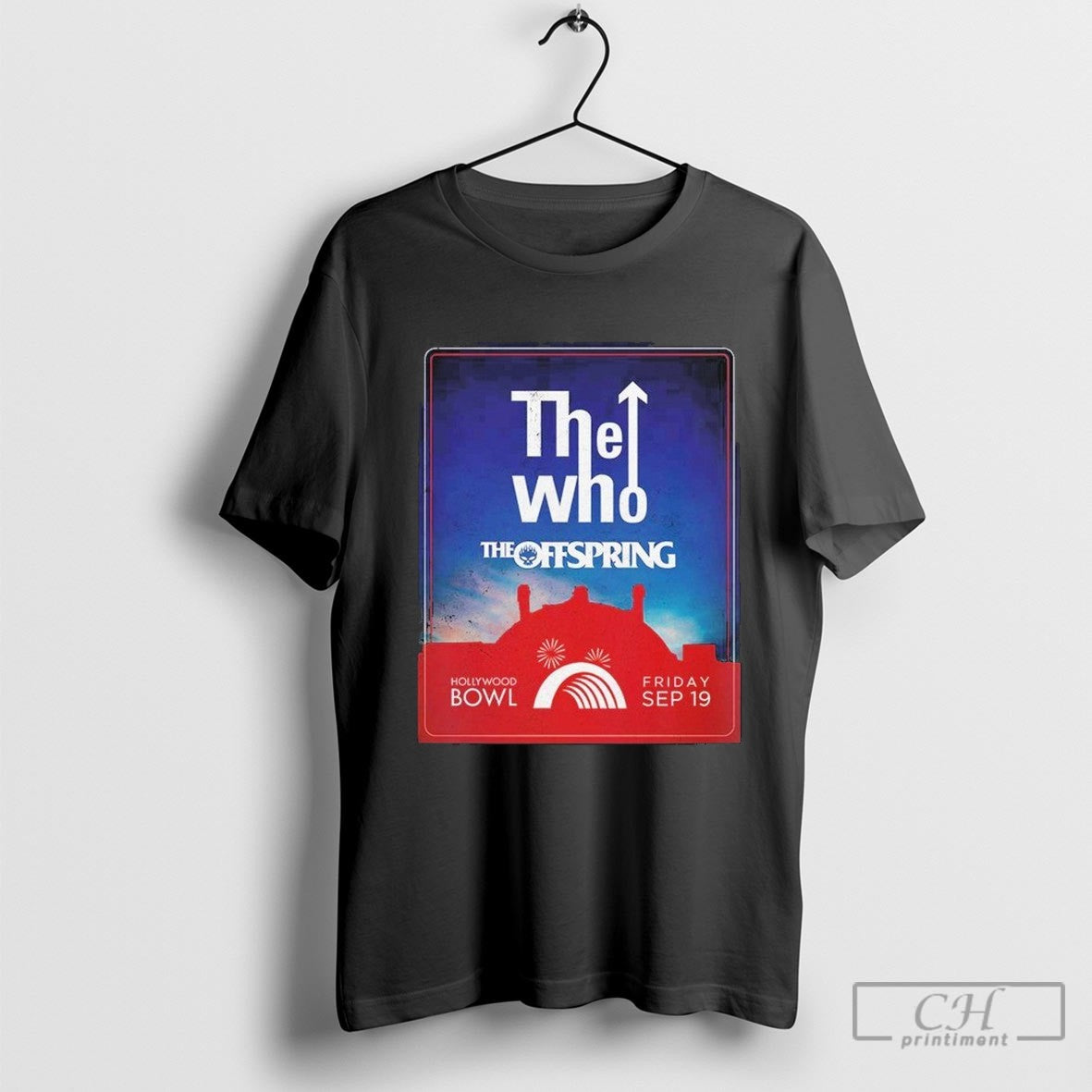 The Who X The Offspring Live At Hollywood Bowl On September 19 2025 Shirt Sweater Unisex T-shirt, Sweatshirt, Hoodie, Long Sleeve Tee - T-Shirt, Sweatshirt, Hoodie