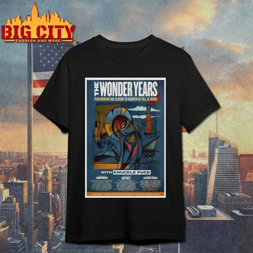 The Wonder Years 2026 No Closer To Heaven Album Concert Poster shirt Unisex T-shirt, Sweatshirt, Hoodie, Long Sleeve Tee - T-Shirt, Sweatshirt, Hoodie