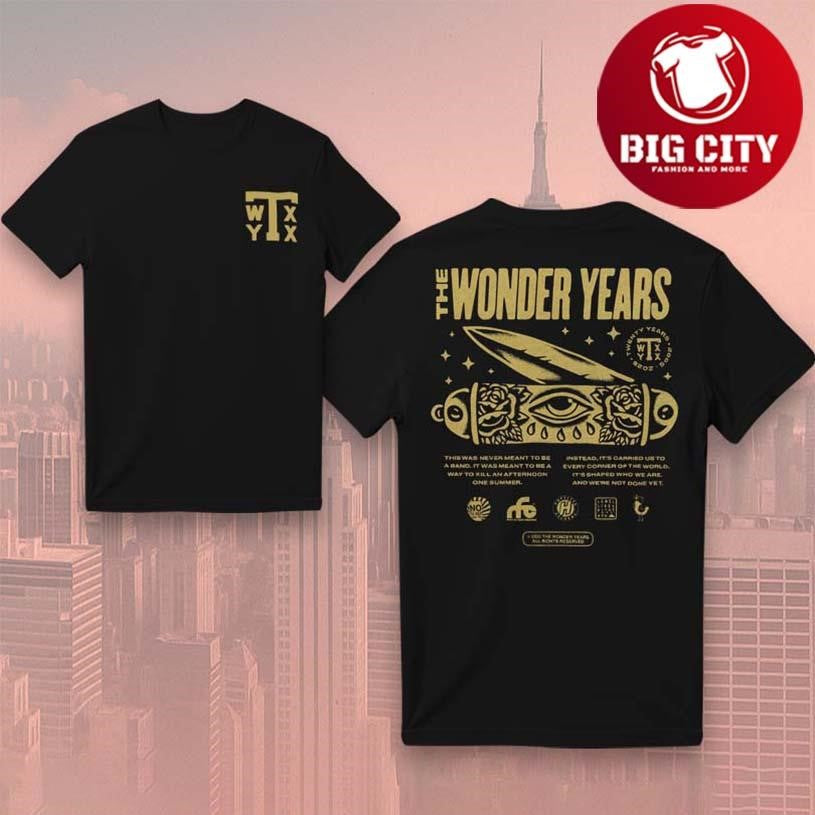 The Wonder Years Band Carhartt 20 Year Anniversary Two Sided Shirt Unisex T-shirt, Sweatshirt, Hoodie, Long Sleeve Tee - T-Shirt, Sweatshirt, Hoodie