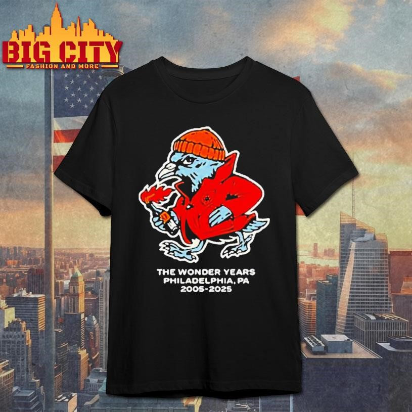 The Wonder Years Philadephia Pa 2005 2025 Molotov Pigeon Shirt Unisex T-shirt, Sweatshirt, Hoodie, Long Sleeve Tee - T-Shirt, Sweatshirt, Hoodie