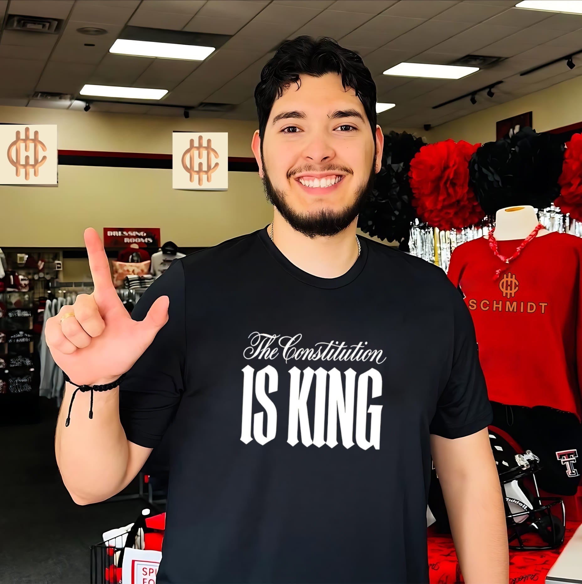 The constitution is king simple text shirt Unisex T-shirt, Sweatshirt, Hoodie, Long Sleeve Tee - T-Shirt, Sweatshirt, Hoodie