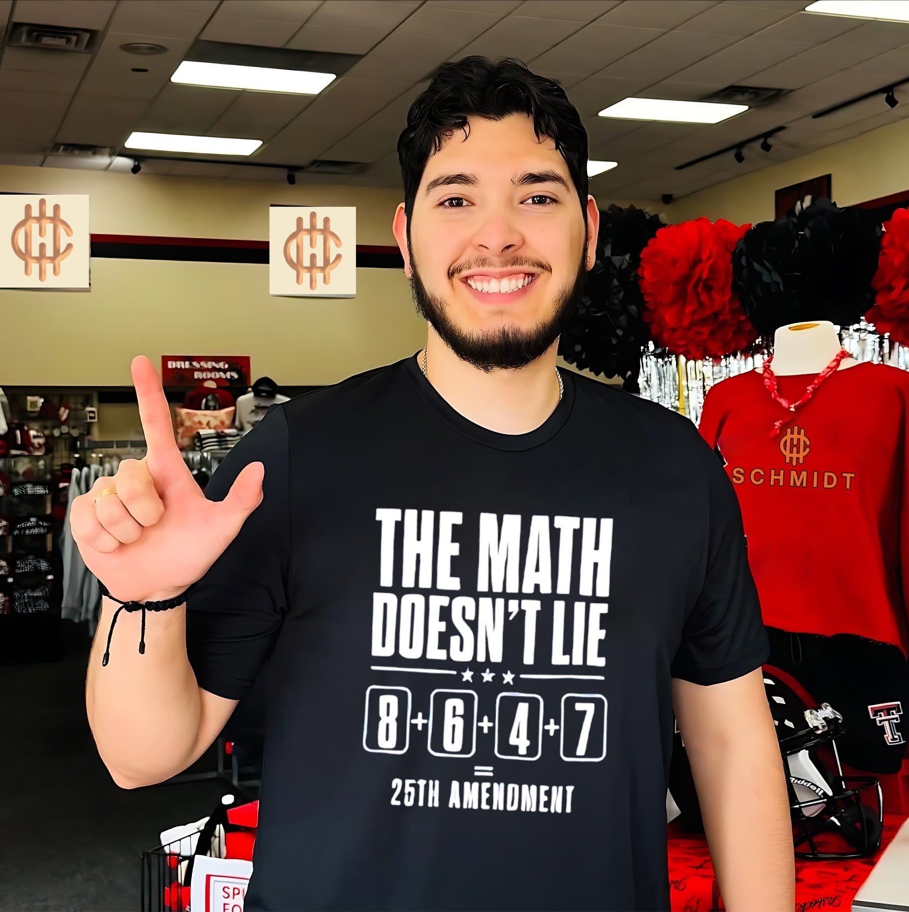 The math doesnt lie 8 6 4 7 25th amenoment shirt Unisex T-shirt, Sweatshirt, Hoodie, Long Sleeve Tee - T-Shirt, Sweatshirt, Hoodie
