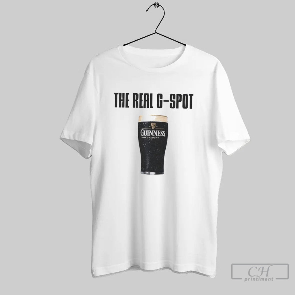 The Real G Spot Guinness Beer T Shirt Unisex T-shirt, Sweatshirt, Hoodie, Long Sleeve Tee - T-Shirt, Sweatshirt, Hoodie