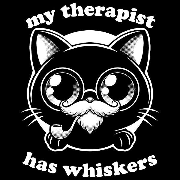 Therapist Cat Cute Irony Pet Unisex T-shirt, Sweatshirt, Hoodie, Long Sleeve Tee - T-Shirt, Sweatshirt, Hoodie