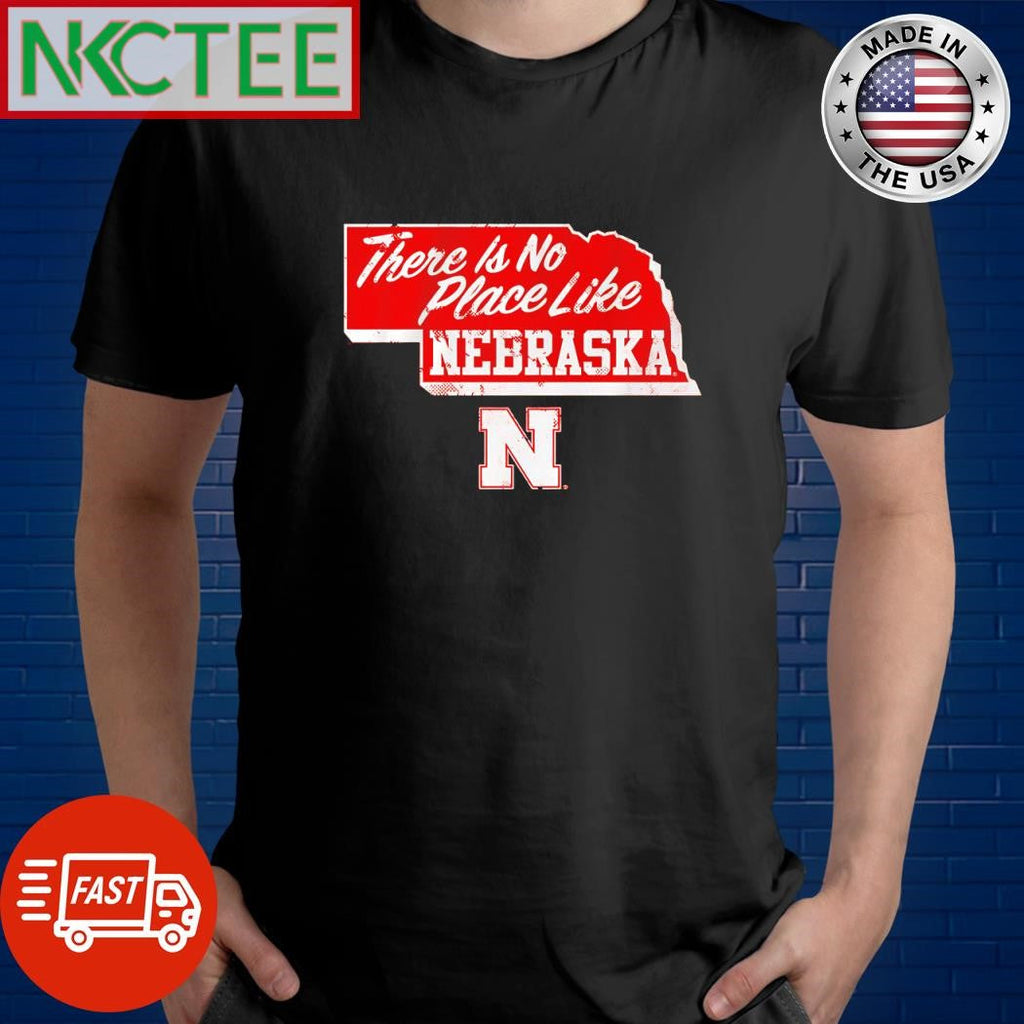 There is No Place Like Nebraska map N shirt Unisex T-shirt, Sweatshirt, Hoodie, Long Sleeve Tee - T-Shirt, Sweatshirt, Hoodie