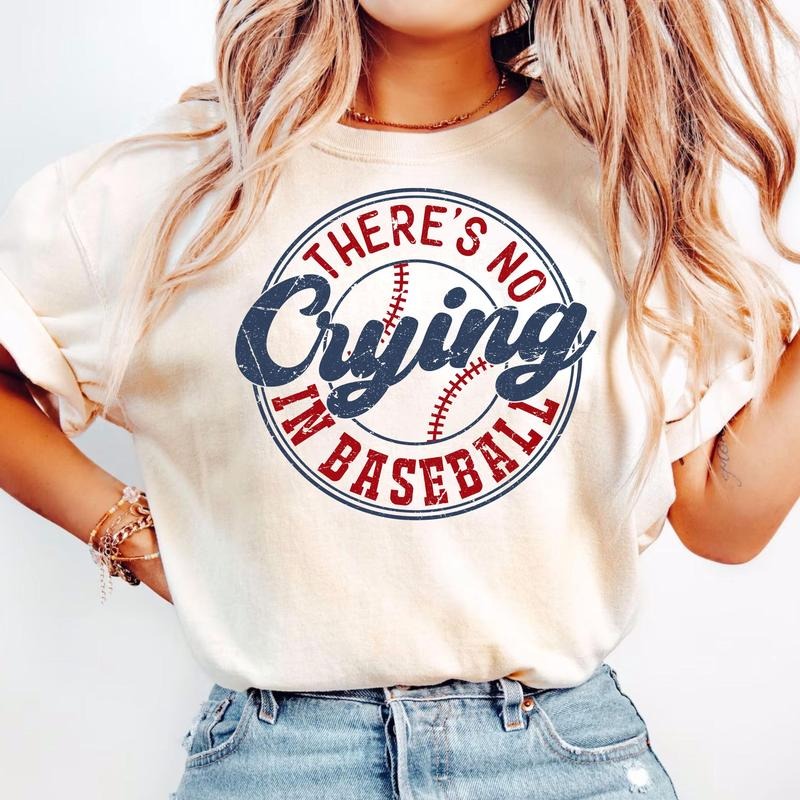 There'S No Crying Baseball Shirt Baseball Mom Baseball Mama Game Day Shirt Baseball Player Shirt Sports Mom T-Shirts, Hoodie, Sweatshirt - T-Shirt, Sweatshirt, Hoodie