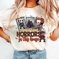 There'S Some Horrors This House Shirt Funny Halloween Spooky Season Halloween Shirt Funny Halloween Pumpkin Shirt T-Shirts, Hoodie, Sweatshirt - T-Shirt, Sweatshirt, Hoodie