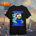 They Hate Us Because They Aint Us Kansas Jayhawks Grinch Wearing Santa Hat Shirt Unisex T-shirt, Sweatshirt, Hoodie, Long Sleeve Tee - T-Shirt, Sweatshirt, Hoodie