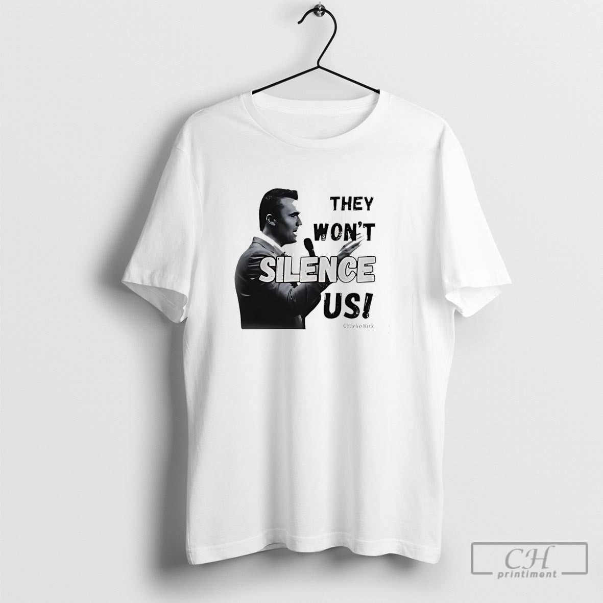 They Wont Silence Us Charlie Kirk Shirt Sweater Unisex T-shirt, Sweatshirt, Hoodie, Long Sleeve Tee - T-Shirt, Sweatshirt, Hoodie