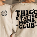 Thicc Tatted Moms Club Svg Mom Svg Svg Bundle Svg Sublimination Retro Wavy Svg Groovy Svg Moms Club Svg Mama Svg Png T-Shirts, Hoodie, Sweatshirt - T-Shirt, Sweatshirt, Hoodie