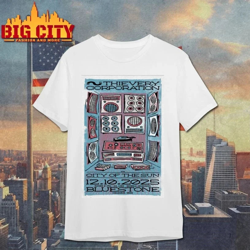 Thievery Corporation In Columbus OH On Dec 10 2025 Tour Poster shirt Unisex T-shirt, Sweatshirt, Hoodie, Long Sleeve Tee - T-Shirt, Sweatshirt, Hoodie