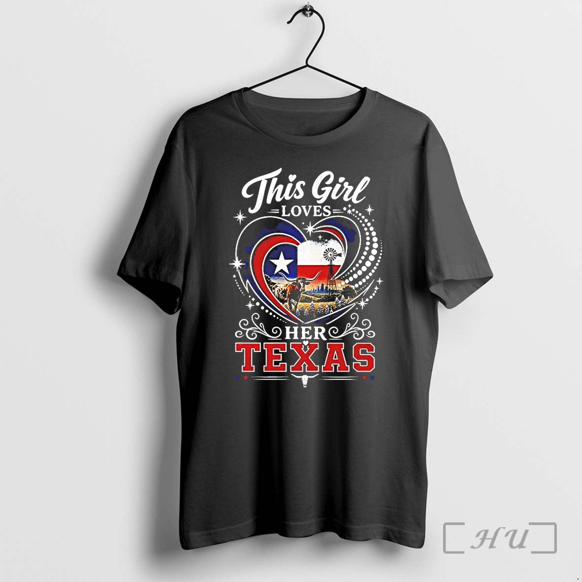 This Girl Loves Her Texas Tshirts Sweater Hoodie Jpg Unisex T-shirt, Sweatshirt, Hoodie, Long Sleeve Tee - T-Shirt, Sweatshirt, Hoodie