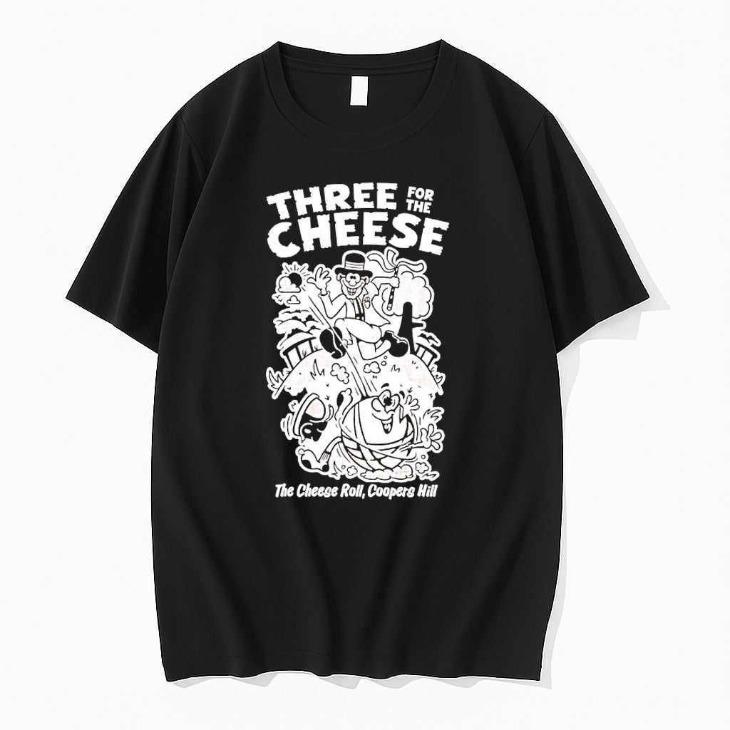 Three For The Cheese The Cheese Roll Coopers Hill Funny Tshirts Sweater Unisex T-shirt, Sweatshirt, Hoodie, Long Sleeve Tee - T-Shirt, Sweatshirt, Hoodie