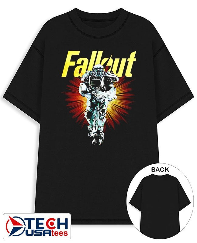 ThreeZero Fallout T-60 Power Armor shirt Unisex T-shirt, Sweatshirt, Hoodie, Long Sleeve Tee - T-Shirt, Sweatshirt, Hoodie