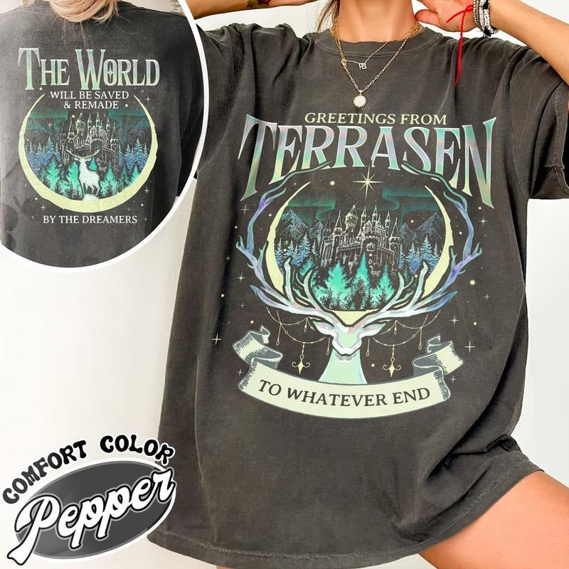 Throne Glass Comfort Colors Sjm Terrasen Reading Lover Book Lover Elirea Crescent City Aelin Galathynius Tog T-Shirts, Hoodie, Sweatshirt - T-Shirt, Sweatshirt, Hoodie