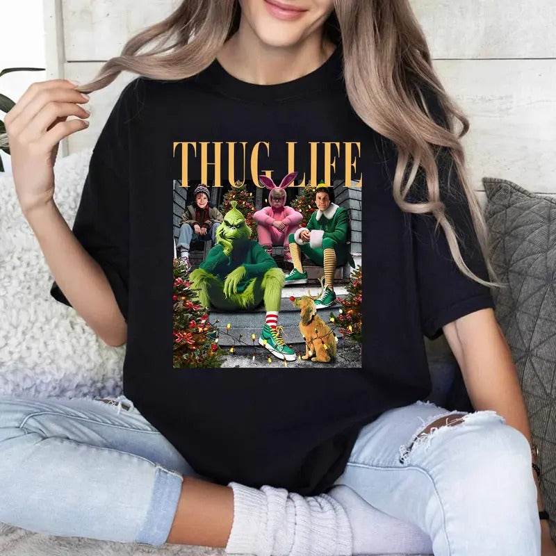 Thug Life Grinh Grinhmas Season Friends Thug Life Movie Ugly T-Shirts, Hoodie, Sweatshirt - T-Shirt, Sweatshirt, Hoodie