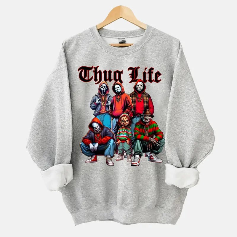 Thug Life Horror Movie Shirt Friends Horror Characters Shirt Horror Movie Killers Shirt Scary Shirt Halloween Shirt Friend Horror Shirt 03 T-Shirts, Hoodie, Sweatshirt - T-Shirt, Sweatshirt, Hoodie