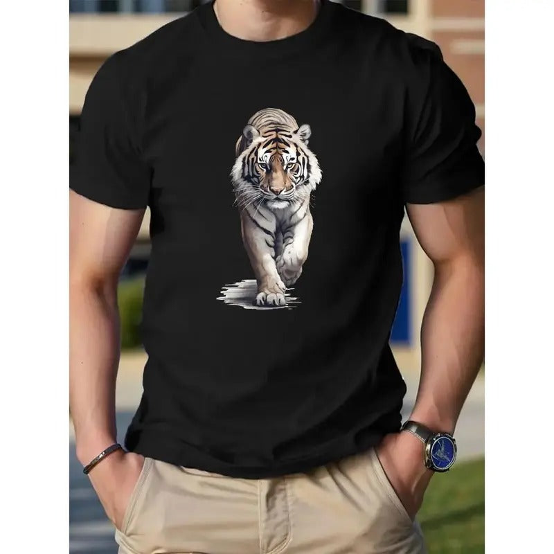 Tiger Cotton Print Breathable Comfortable Summer Regular Fit Slight Stretch Made USA T-Shirts, Hoodie, Sweatshirt - T-Shirt, Sweatshirt, Hoodie