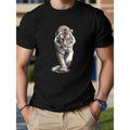 Tiger Cotton Print Breathable Comfortable Summer Regular Fit Slight Stretch Made USA T-Shirts, Hoodie, Sweatshirt - T-Shirt, Sweatshirt, Hoodie
